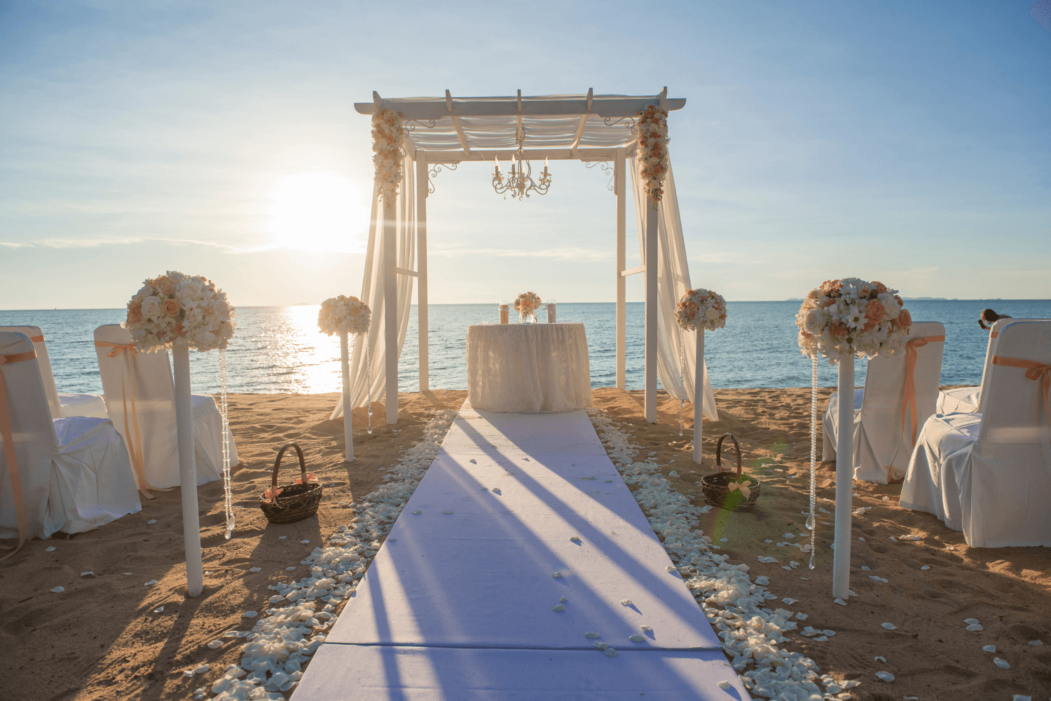 Elegant outdoor wedding styled for Pinterest marketing strategy