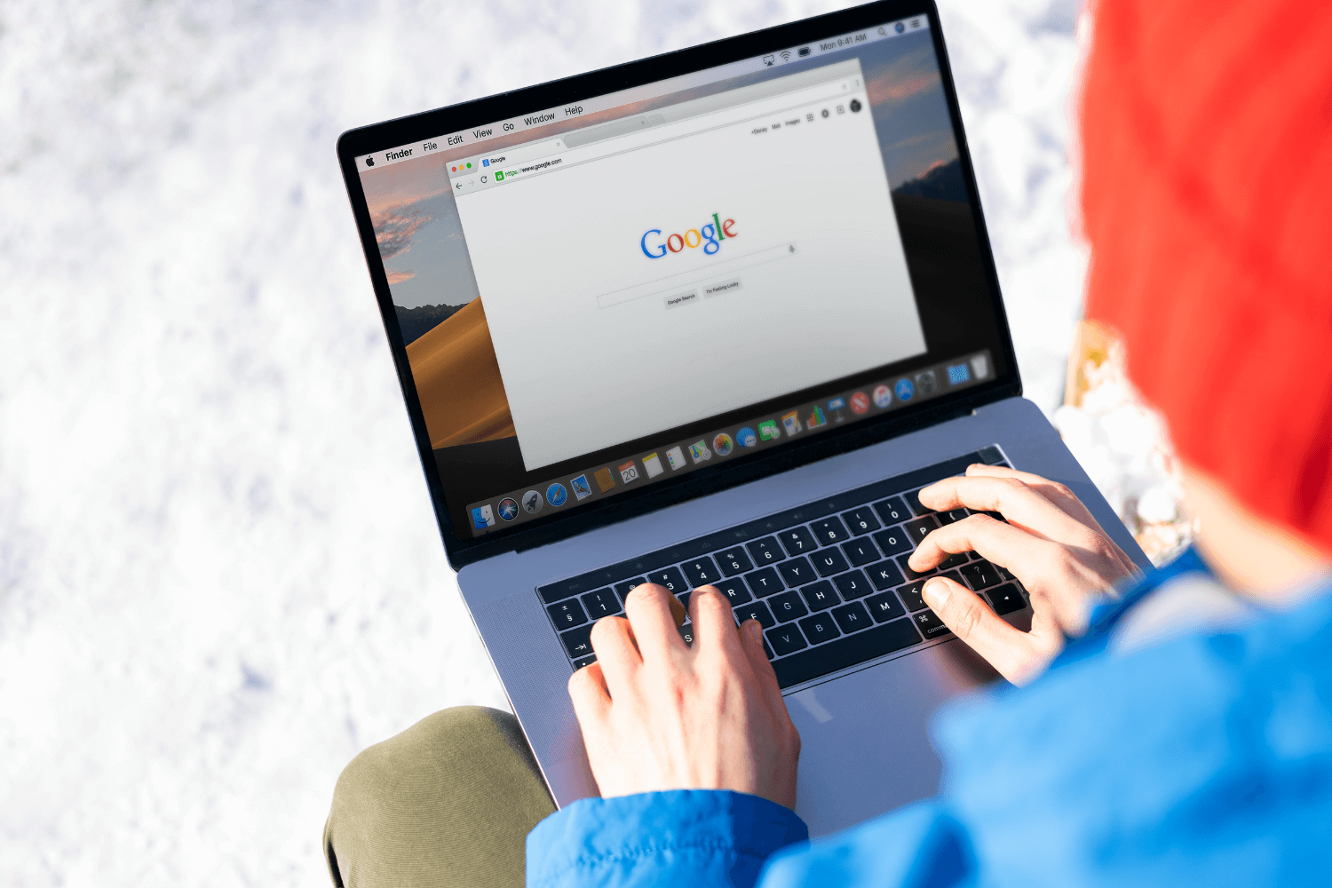 Browser screen showing the importance of SEO